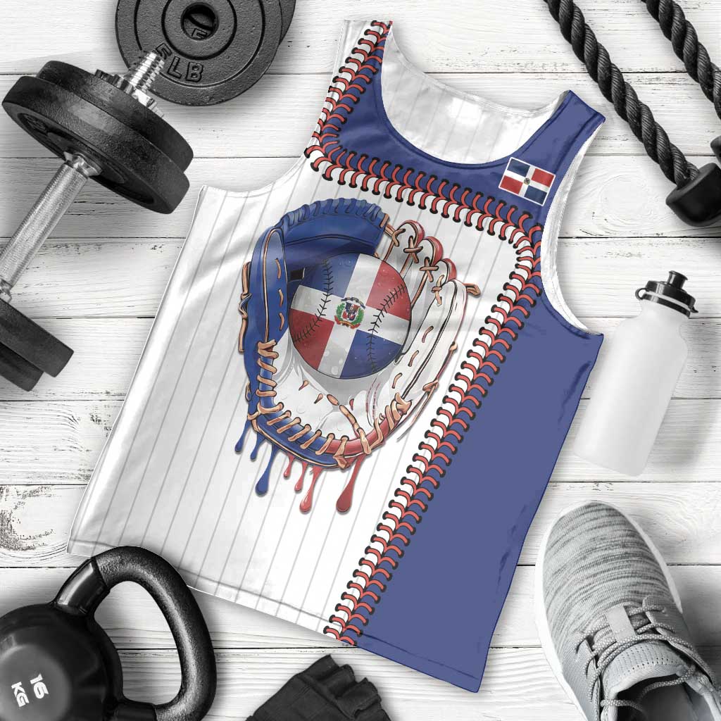 Custom Dripping Baseball Dominican Republic Men Tank Top