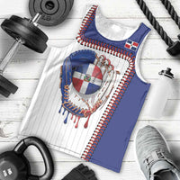 Custom Dripping Baseball Dominican Republic Men Tank Top