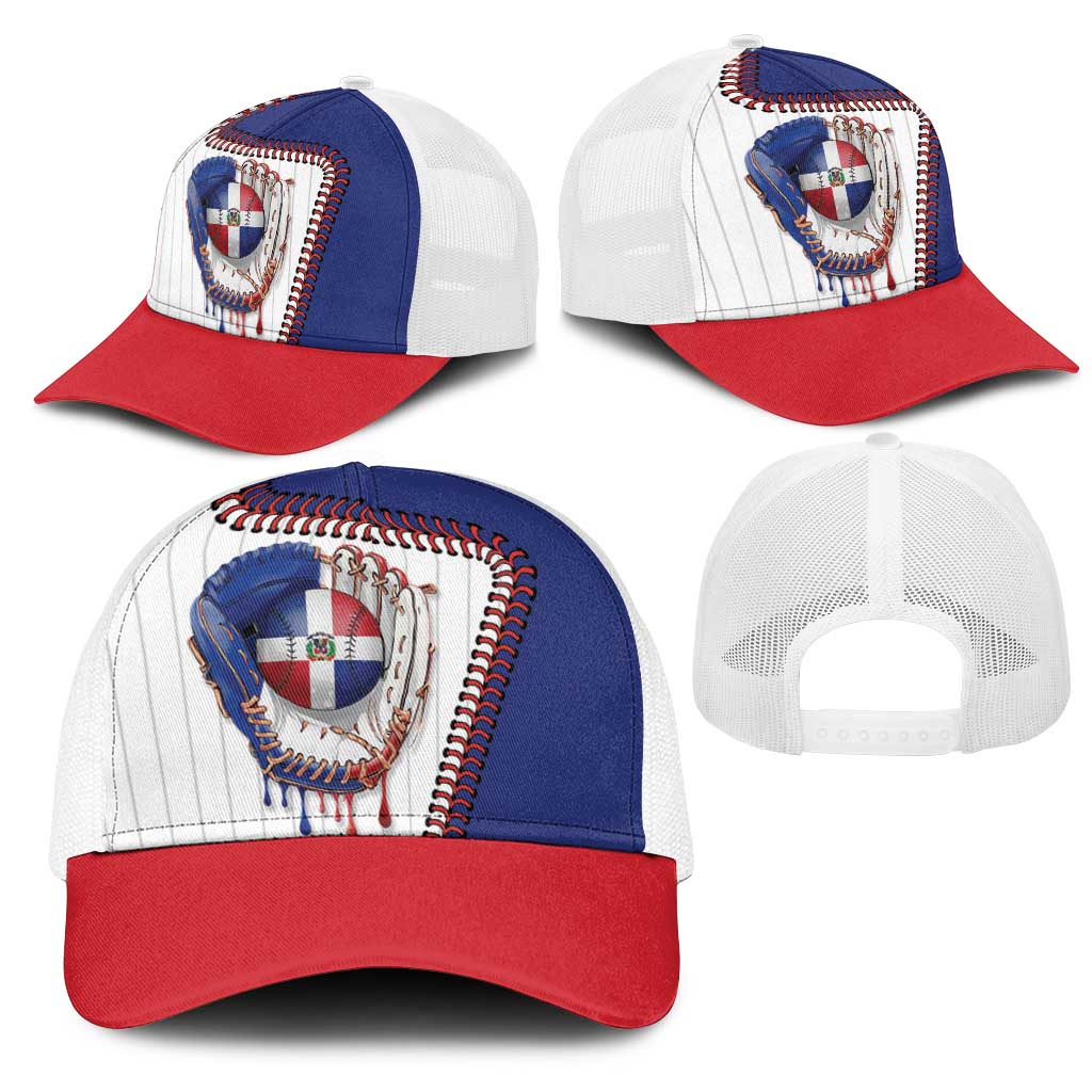 Dripping Baseball Dominican Republic Mesh Trucker Cap