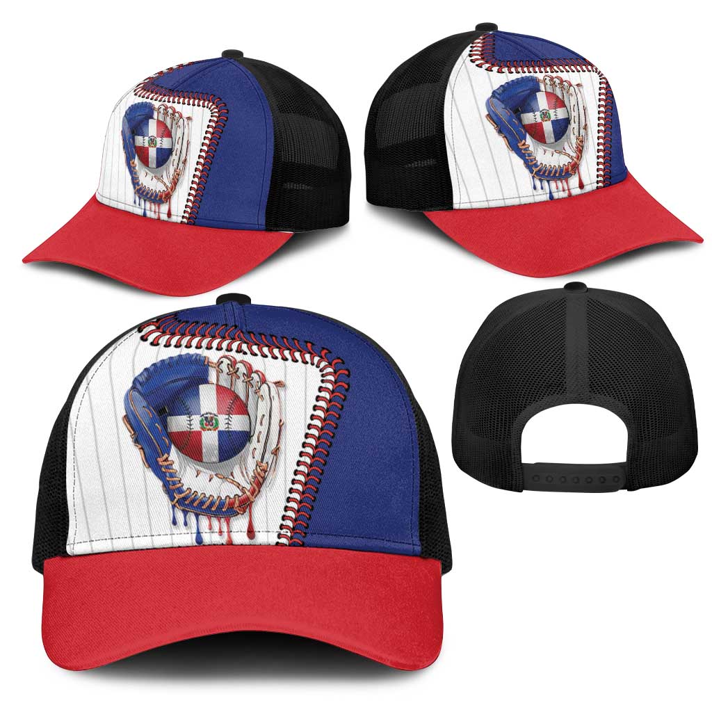 Dripping Baseball Dominican Republic Mesh Trucker Cap