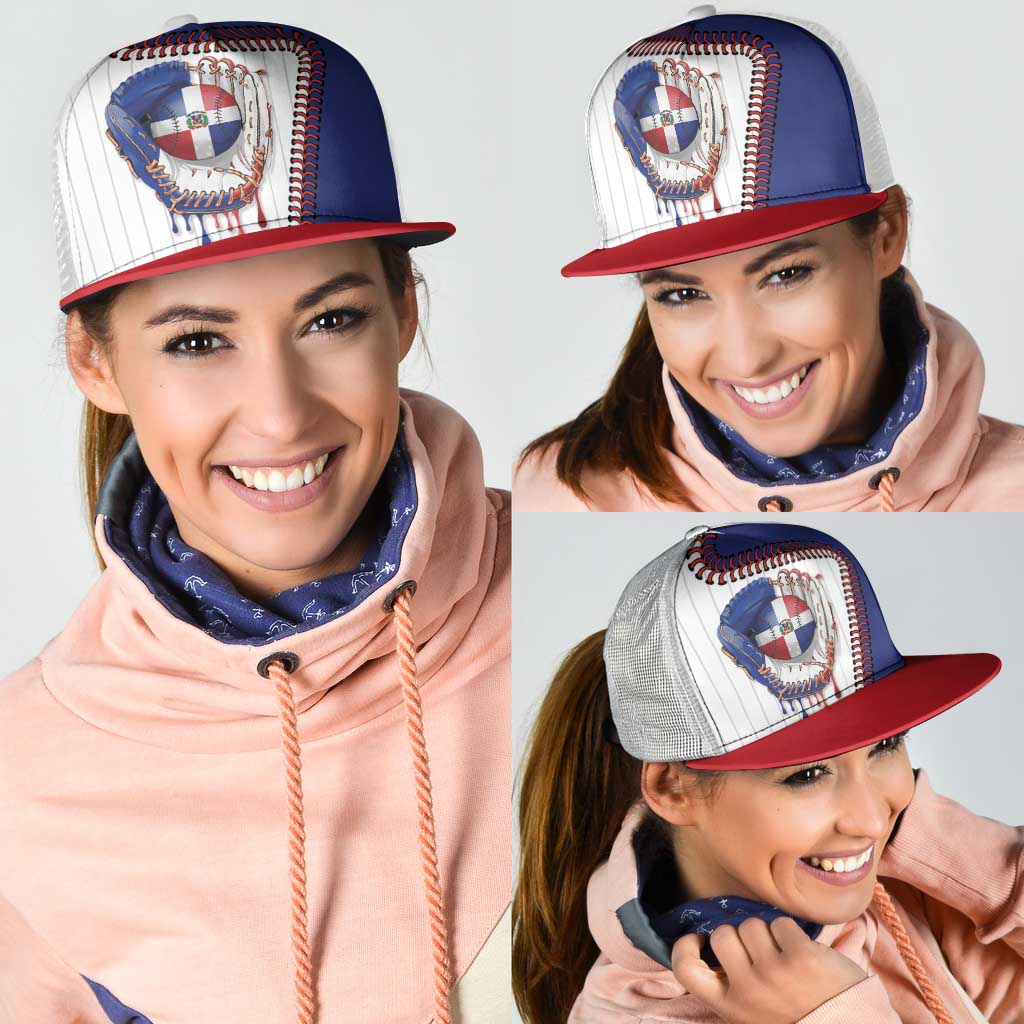 Dripping Baseball Dominican Republic Mesh Trucker Cap