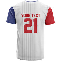 Custom Dripping Baseball Dominican Republic T Shirt