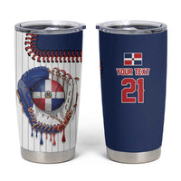 Custom Dripping Baseball Dominican Republic Tumbler Cup