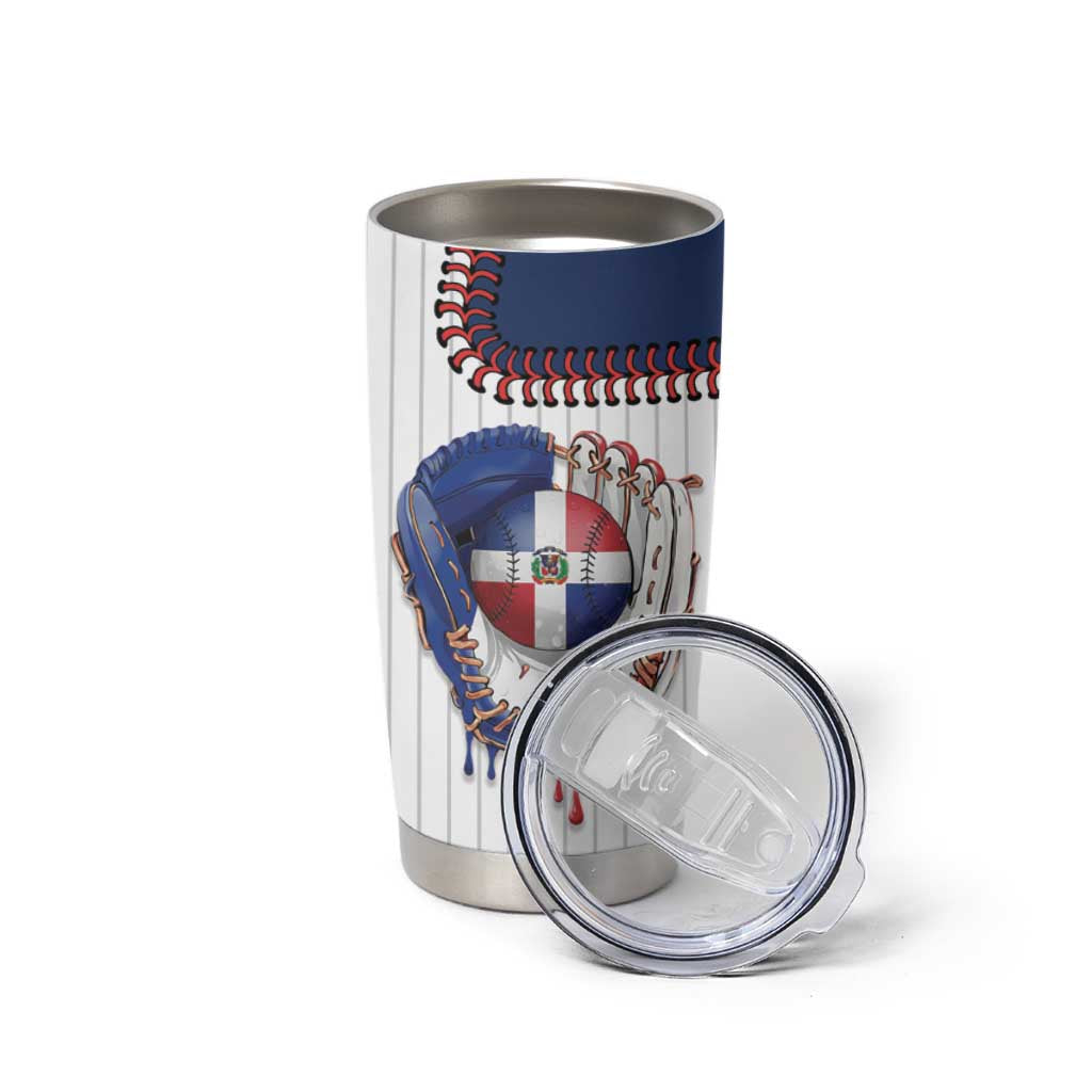Custom Dripping Baseball Dominican Republic Tumbler Cup