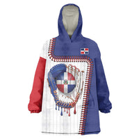 Custom Dripping Baseball Dominican Republic Wearable Blanket Hoodie