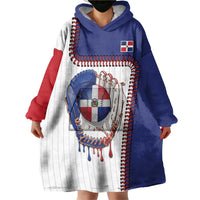 Custom Dripping Baseball Dominican Republic Wearable Blanket Hoodie