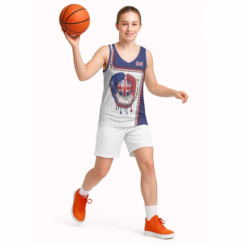 Custom Dripping Baseball Great Britain Basketball Jersey