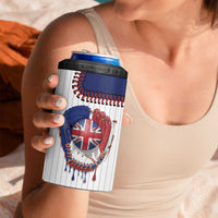 Custom Dripping Baseball Great Britain 4 in 1 Can Cooler Tumbler
