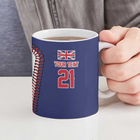 Custom Dripping Baseball Great Britain Ceramic Mug