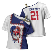Custom Dripping Baseball Great Britain Cross Shoulder Shirt