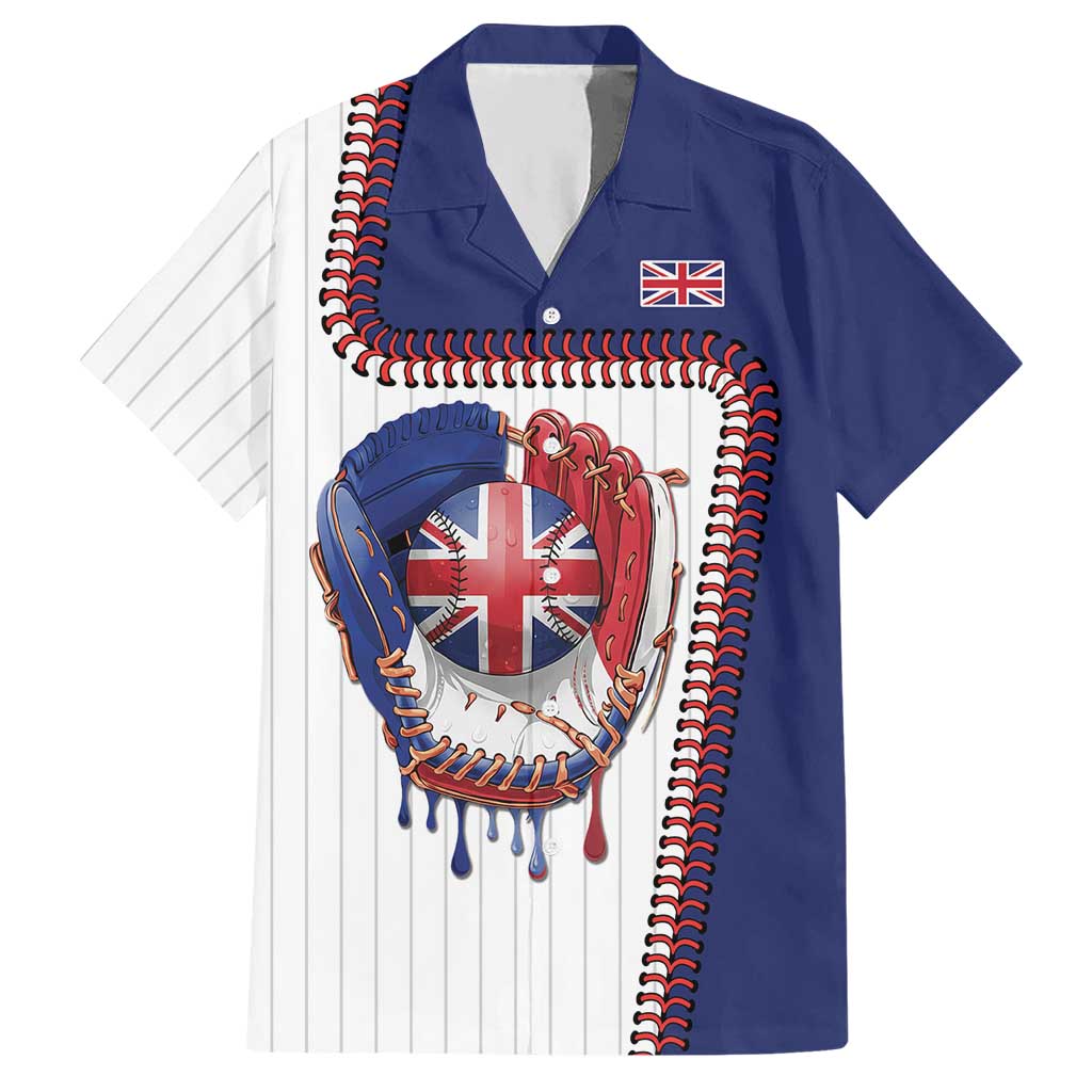 Custom Dripping Baseball Great Britain Hawaiian Shirt