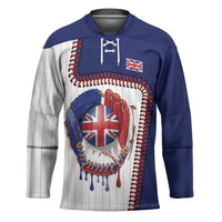 Custom Dripping Baseball Great Britain Hockey Jersey
