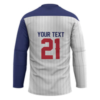 Custom Dripping Baseball Great Britain Hockey Jersey