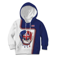 Custom Dripping Baseball Great Britain Kid Hoodie