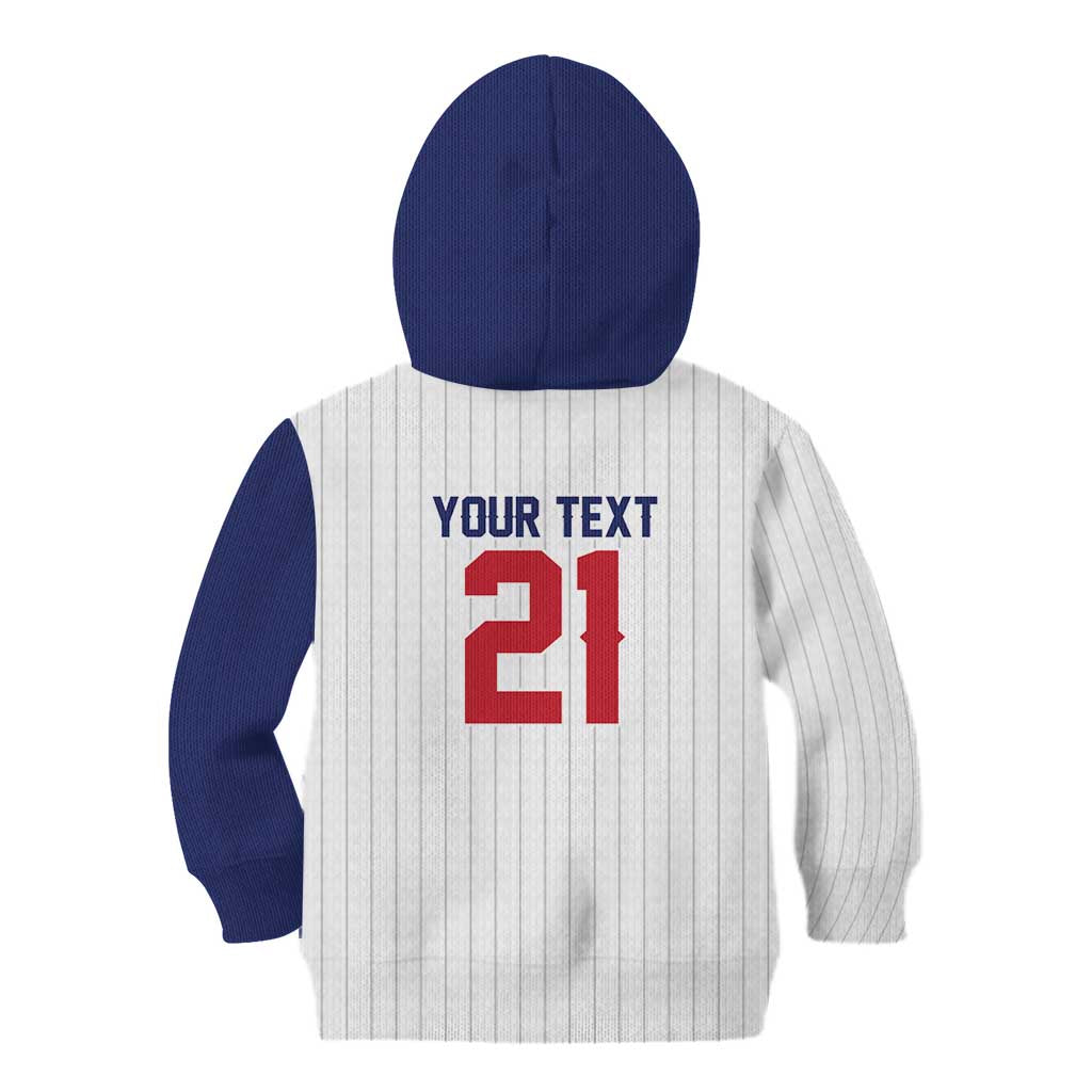 Custom Dripping Baseball Great Britain Kid Hoodie