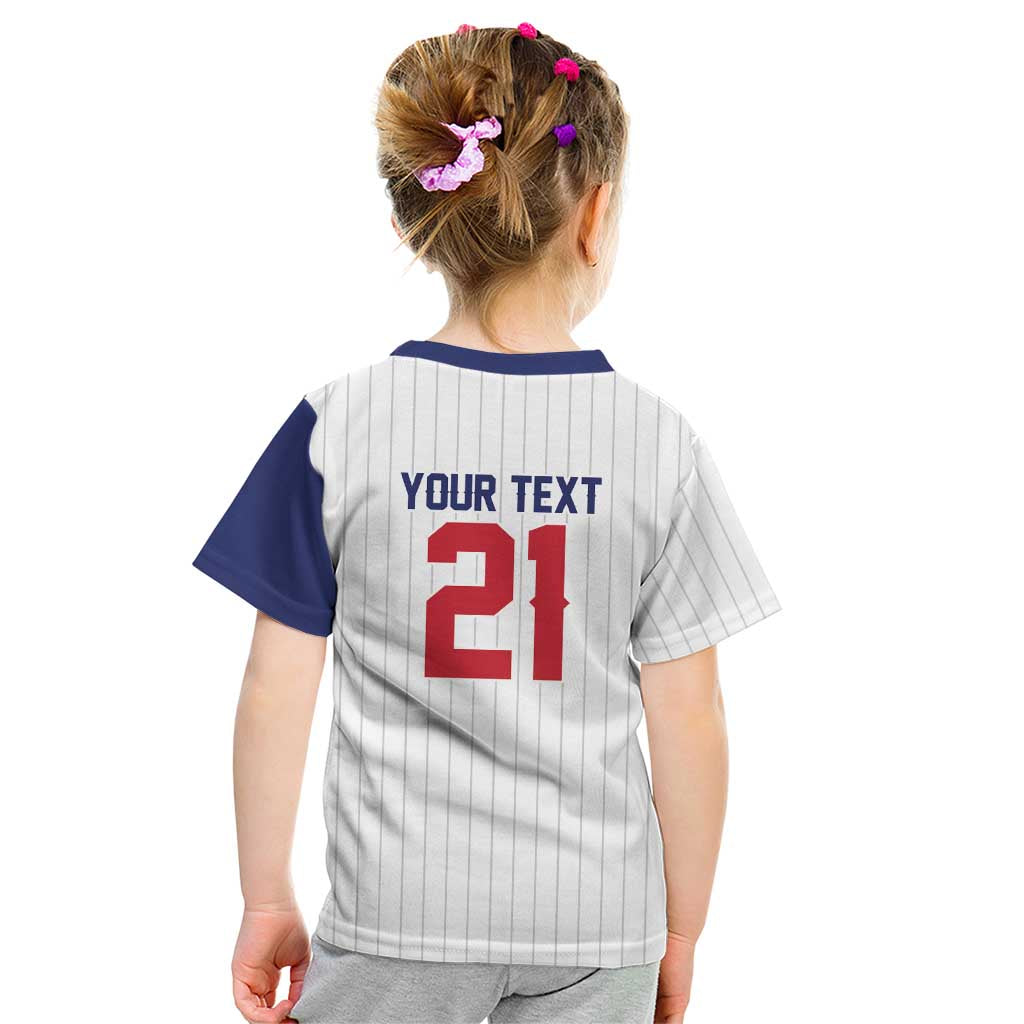 Custom Dripping Baseball Great Britain Kid T Shirt