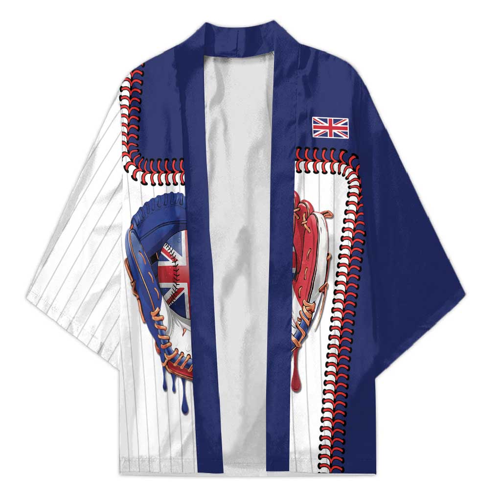 Custom Dripping Baseball Great Britain Kimono