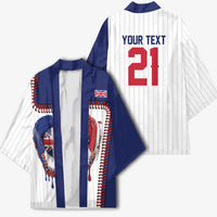 Custom Dripping Baseball Great Britain Kimono