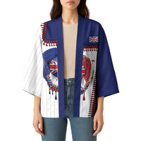 Custom Dripping Baseball Great Britain Kimono