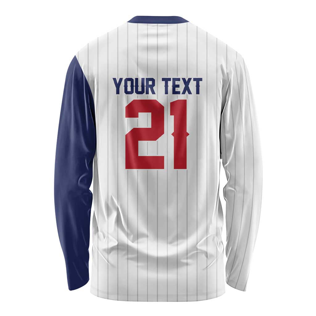 Custom Dripping Baseball Great Britain Long Sleeve Shirt