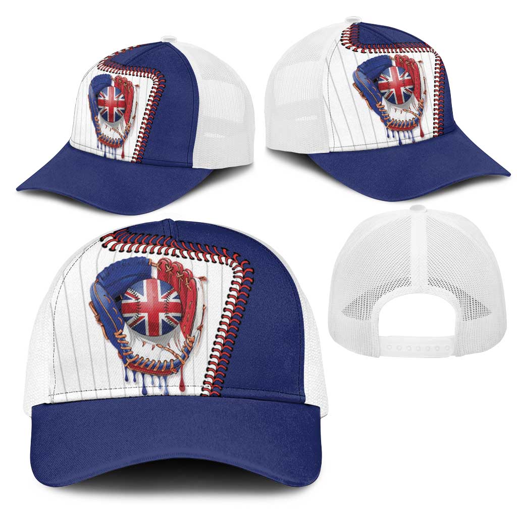 Dripping Baseball Great Britain Mesh Trucker Cap