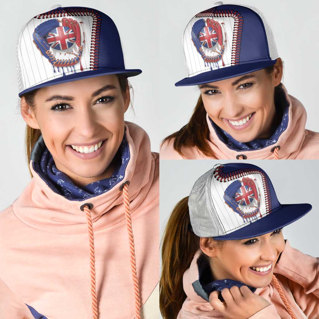 Dripping Baseball Great Britain Mesh Trucker Cap