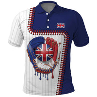 Custom Dripping Baseball Great Britain Polo Shirt