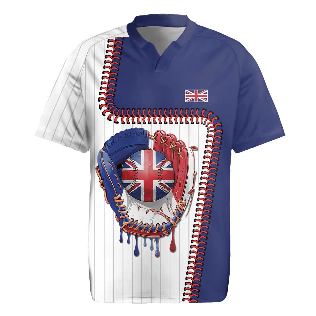 Custom Dripping Baseball Great Britain Rugby Jersey