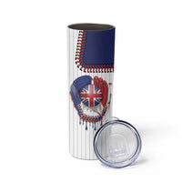 Custom Dripping Baseball Great Britain Skinny Tumbler