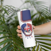 Custom Dripping Baseball Great Britain Skinny Tumbler
