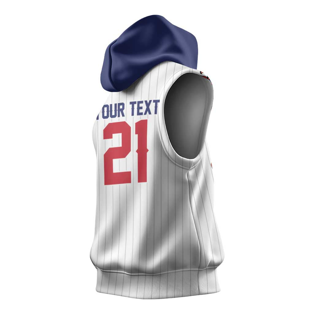 Custom Dripping Baseball Great Britain Sleeveless Hoodie