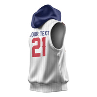 Custom Dripping Baseball Great Britain Sleeveless Hoodie