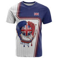 Custom Dripping Baseball Great Britain T Shirt