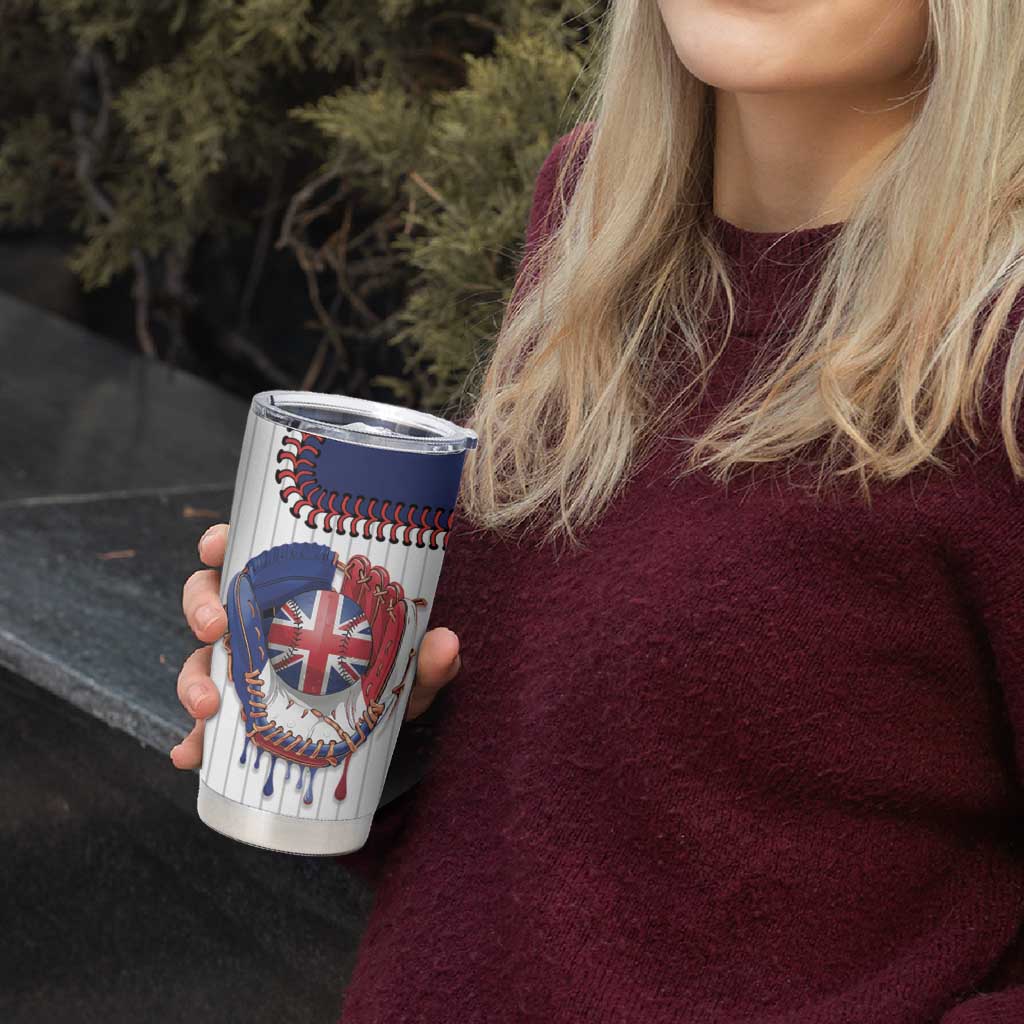 Custom Dripping Baseball Great Britain Tumbler Cup