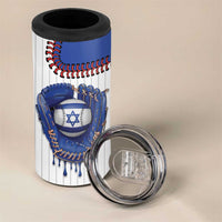 Custom Dripping Baseball Israel 4 in 1 Can Cooler Tumbler
