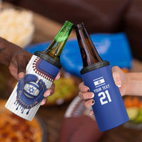 Custom Dripping Baseball Israel 4 in 1 Can Cooler Tumbler