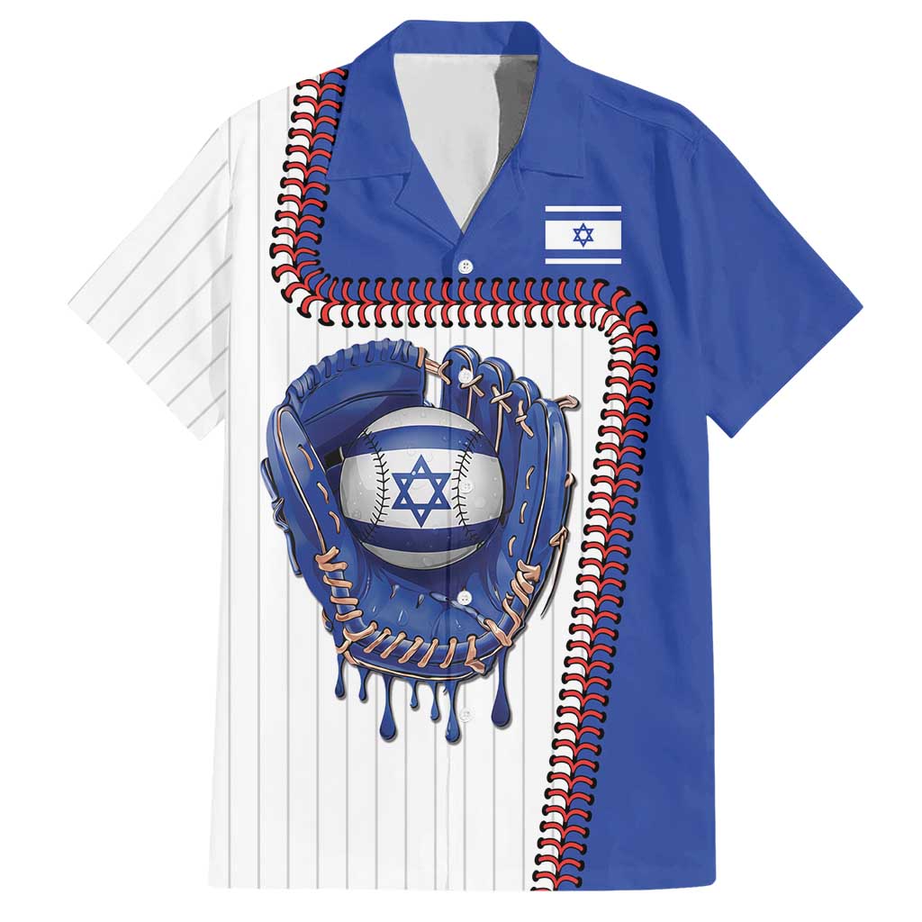 Custom Dripping Baseball Israel Hawaiian Shirt