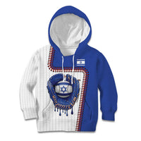 Custom Dripping Baseball Israel Kid Hoodie
