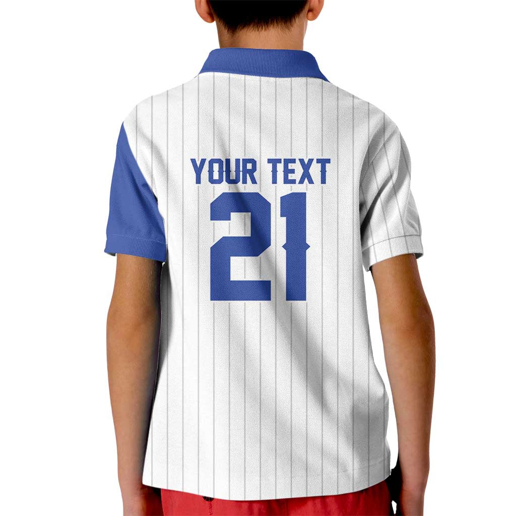 Custom Dripping Baseball Israel Kid Polo Shirt
