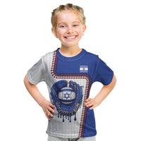 Custom Dripping Baseball Israel Kid T Shirt