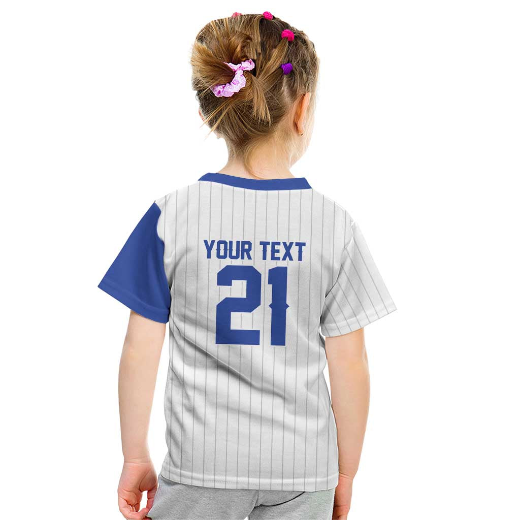 Custom Dripping Baseball Israel Kid T Shirt