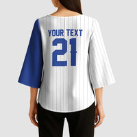 Custom Dripping Baseball Israel Kimono Sleeve Blouse
