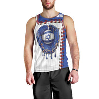 Custom Dripping Baseball Israel Men Tank Top