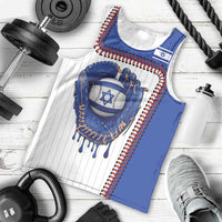 Custom Dripping Baseball Israel Men Tank Top