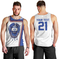 Custom Dripping Baseball Israel Men Tank Top