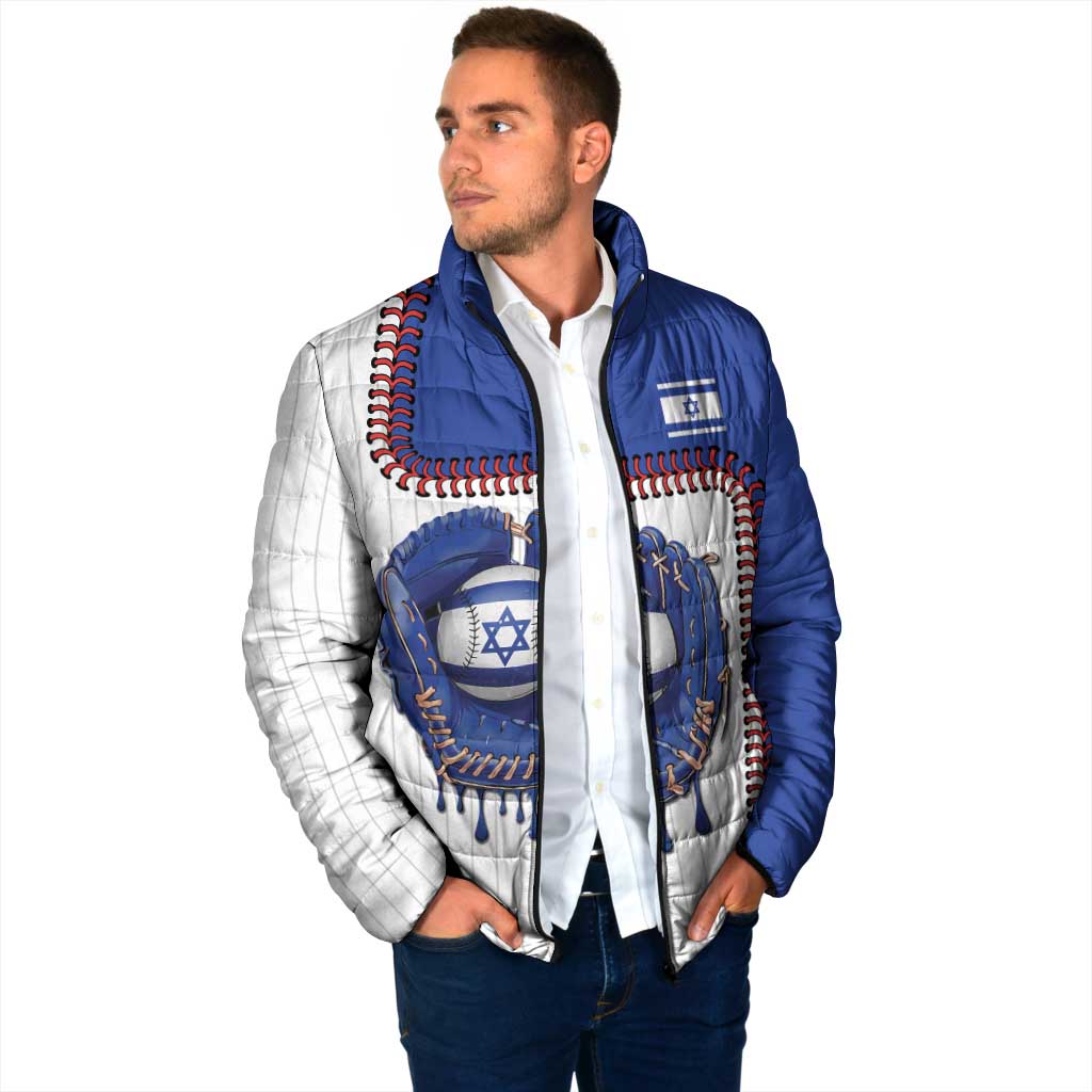Custom Dripping Baseball Israel Padded Jacket