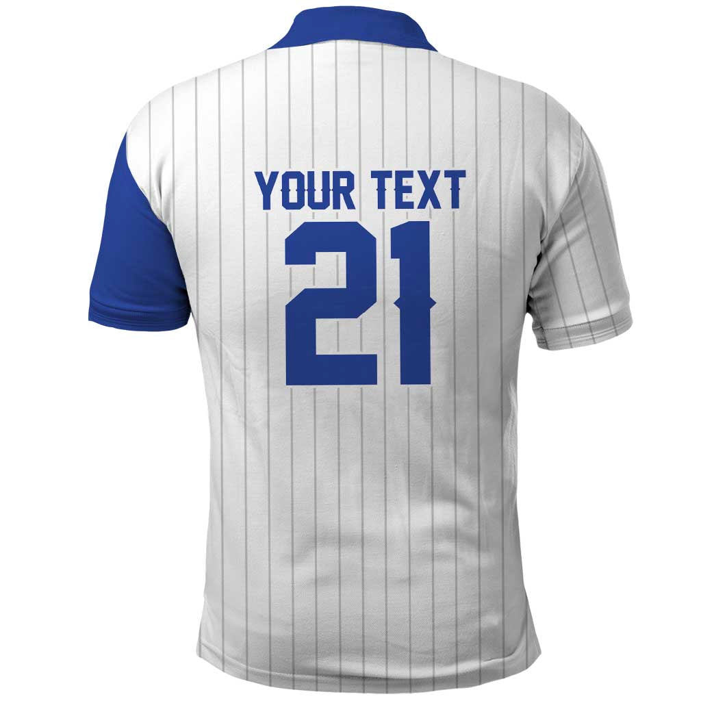 Custom Dripping Baseball Israel Polo Shirt