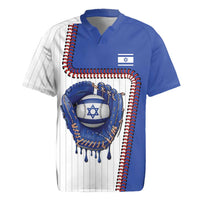 Custom Dripping Baseball Israel Rugby Jersey