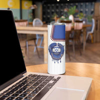 Custom Dripping Baseball Israel Skinny Tumbler