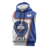 Custom Dripping Baseball Israel Sleeveless Hoodie